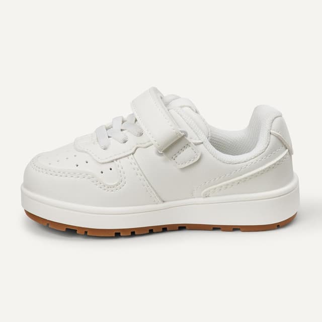 Detalle de Amazon Essentials Unisex Kids’ Low-Top Hook & Loop Court Trainers