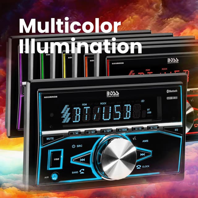 Detalle 2 de BOSS Audio Systems 820BRGB Car Stereo 60W