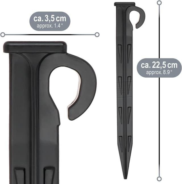 Detalle 2 de Set com-four® 36 chiodi da terra in plastica per ancoraggio esterni