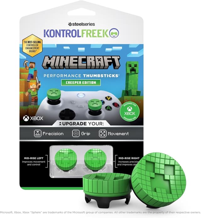 Detalle de KontrolFreek Minecraft Creeper Thumbsticks