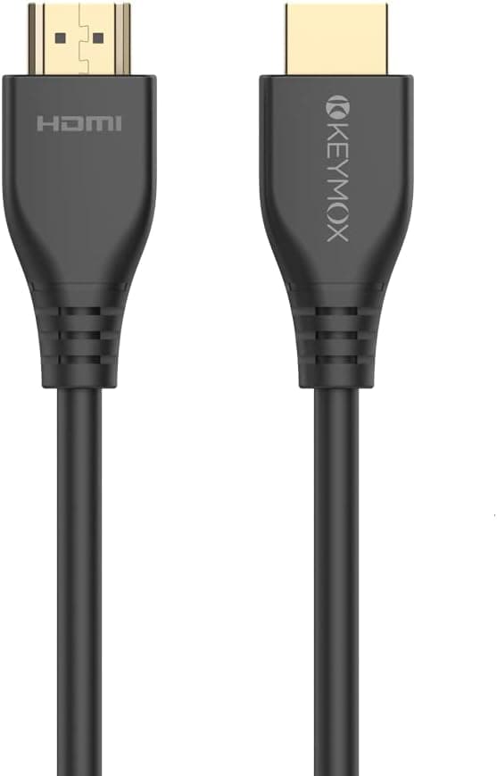 Detalle de Keymox HDMI 2.1 8K Cable (10ft) — 48Gbps support for 4K@120Hz & 8K@60Hz