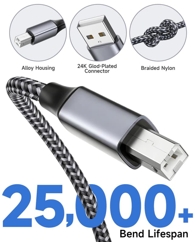 Thumbnail 2 de USB Druckerkabel 5M USB A auf USB B