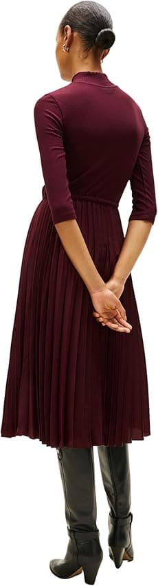 Thumbnail 6 de Tommy Hilfiger Vestido Slim Rib Midi L 95% viscosa