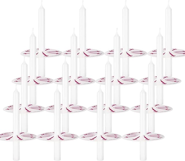 Detalle de 100 White Taper Candles 5-Inch — Handheld Church Candles 🕯
