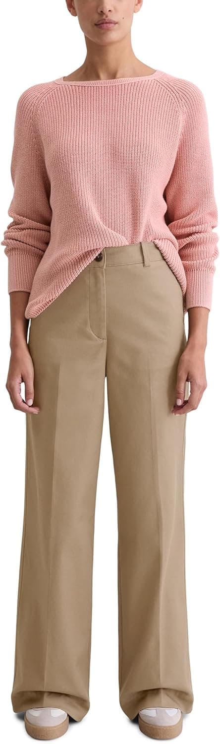 Detalle de Marc O’Polo Damen Strickpullover aus Bio-Baumwolle (Loose Fit)