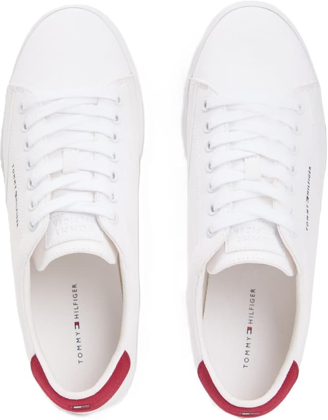 Detalle de Tommy Hilfiger Vulc Core RWB Long Lace in tela (FM0FM05813) – scarpa casual bassa da uomo