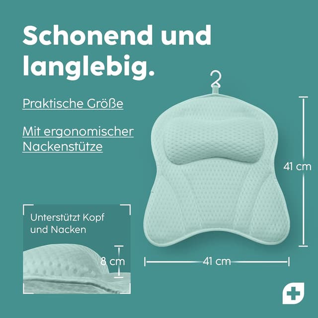 Thumbnail 6 de Vesta+ Badewannenkissen Mint L mit 6 Saugnäpfen 🛀