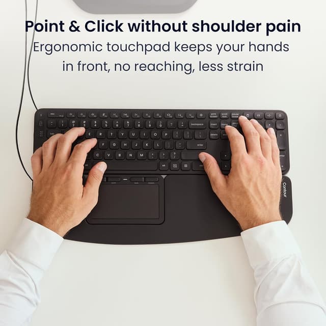 Detalle 2 de Contour Touch Ergonomic Touchpad Wired: touchpad ergonomico con appoggio comfort e controlli rapidi