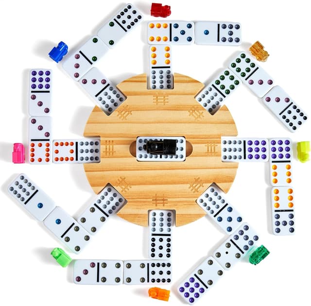 Thumbnail 4 de ELONGDI Mexican Train 91 tiles domino set 🎲