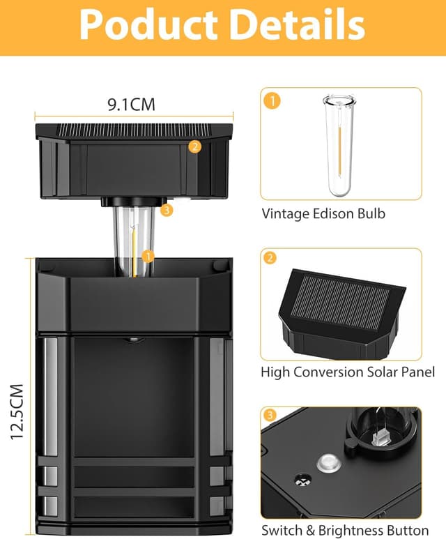 Thumbnail 6 de Woolmug Solar Fence Lights 4 Pack