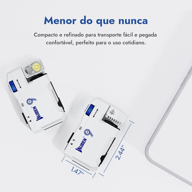 Detalle de WUBEN G5 Rechargeable EDC Flashlight (400 lumens) with RGB dual light, 180° head & USB-C charging