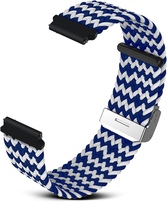 Detalle de RoYiio Gewebtes Nylon-Armband für 22 mm mit Schnellverschluss – bequem, atmungsaktiv, mit Schnellwechsel