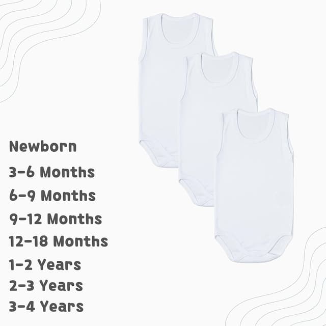 Detalle 2 de rise&Raba Baby Bodysuit 3-pack in 100% organic cotton (sleeveless straps) for boys and girls