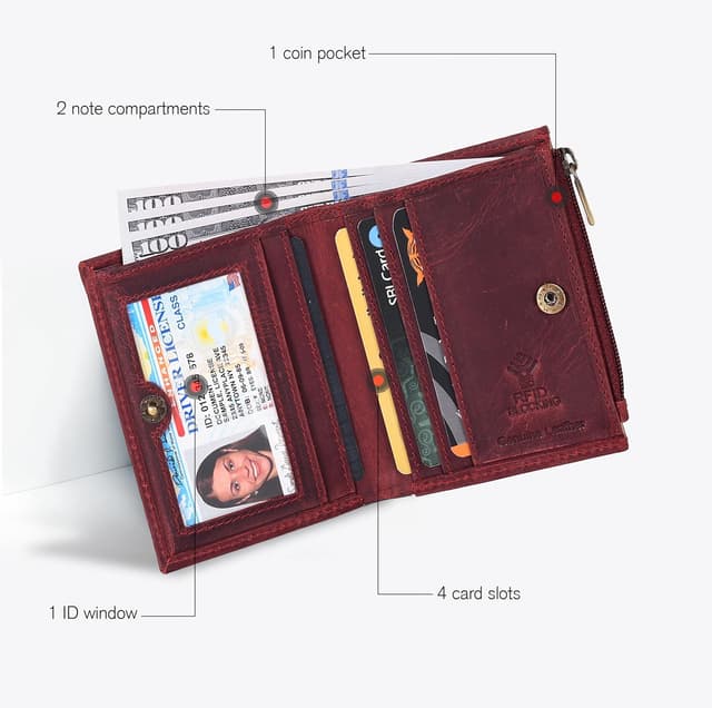 Detalle de Oak Leathers RFID wallet 4.2 x 3.4