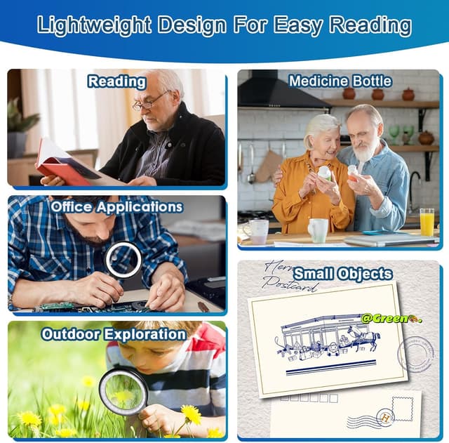 Thumbnail 5 de Afaneep Leselupe 30x 60x für Senioren 🔍