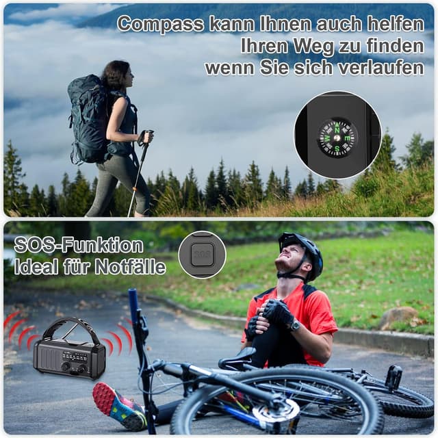 Thumbnail 6 de YIKANWEN Radio de Manivela 20000mAh