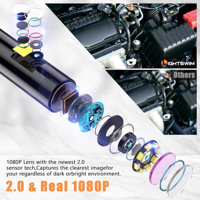 Detalle de Dual Lens Industrial Borescope 4.3 inch