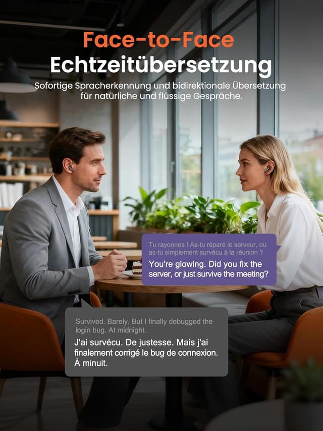 Thumbnail 1 de NE20 Übersetzer Kopfhörer 135 Sprachen