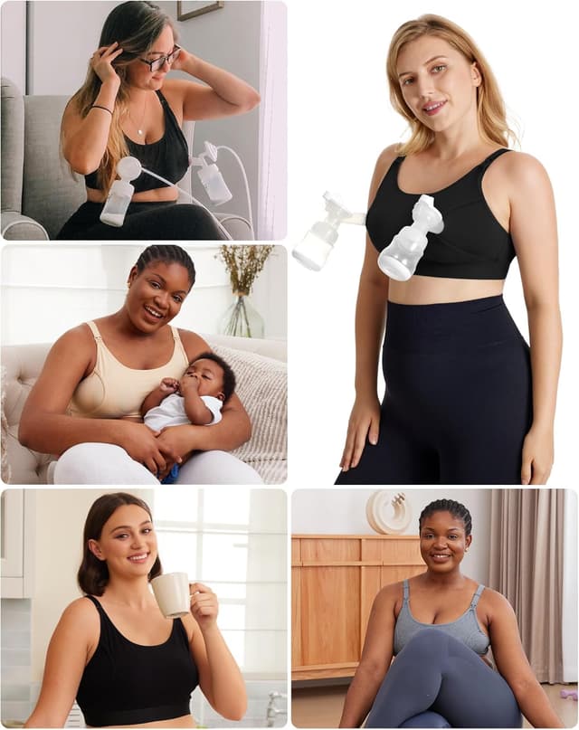 Thumbnail 6 de momcozy Hands Free Pumping Bra (Adjustable Breast-Pumps Holding Bra) for Nursing & Expressing