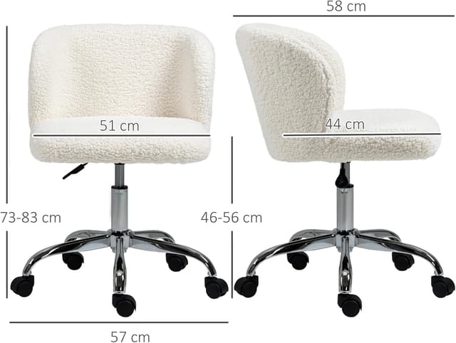 Thumbnail 2 de HOMCOM Chaise de Bureau Design 46–56 cm