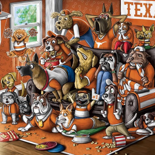 Detalle de YouTheFan Officially-Licensed NCAA Purebred 3D Wall Art (15 x 12 in) — humorous layered team decor