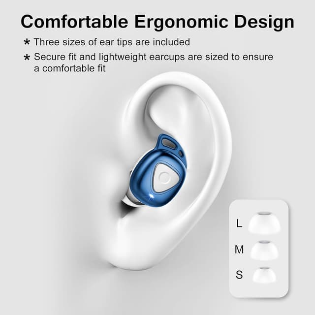 Detalle de buwy Wireless Earbuds (2025) Bluetooth 5.4 with 4 ENC Noise Cancelling, IP7 Waterproof & LED Charging Case