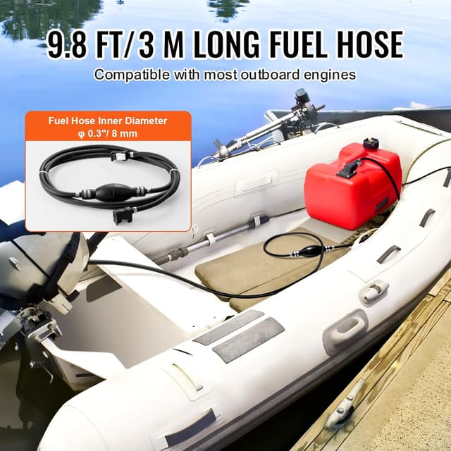 Detalle de VEVOR réservoir carburant marin 12 L