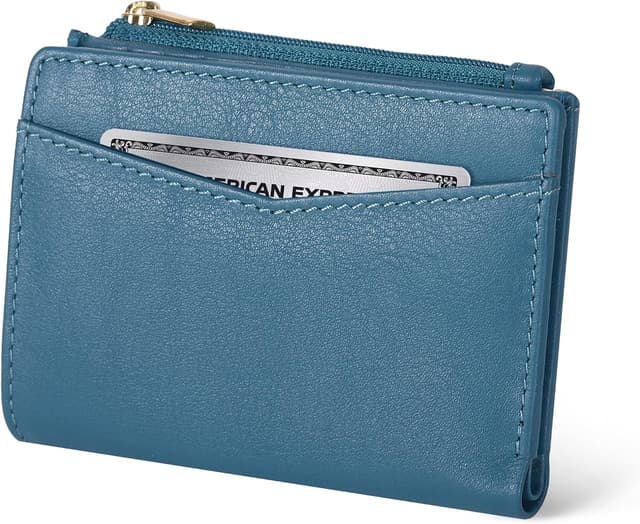 Detalle de Oak Leathers Nappa Ottanio RFID Leather Wallet 👛