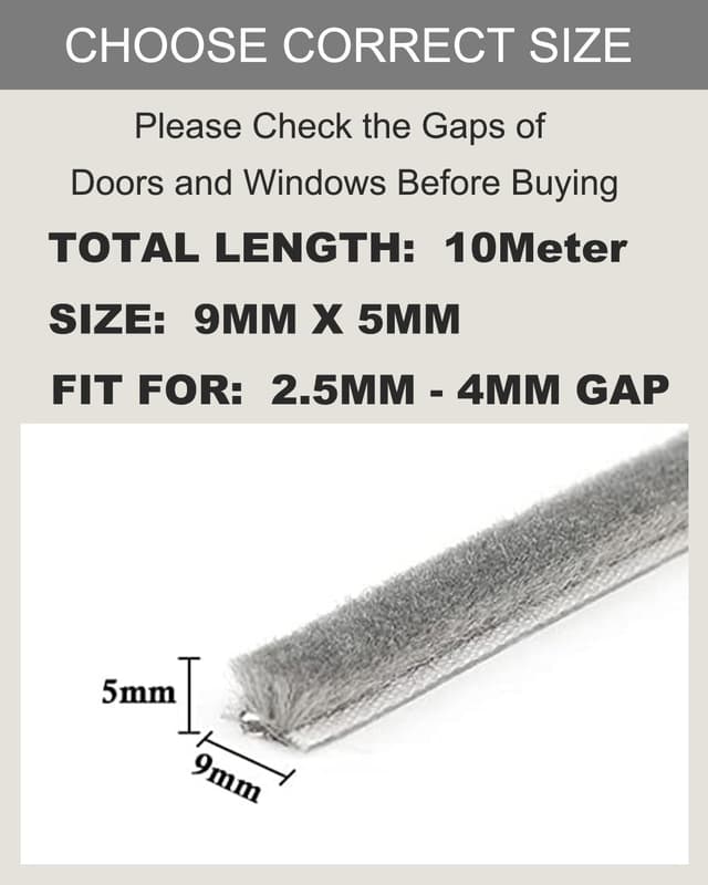 Detalle 1 de AFAXINRIE Draft Excluder 10m