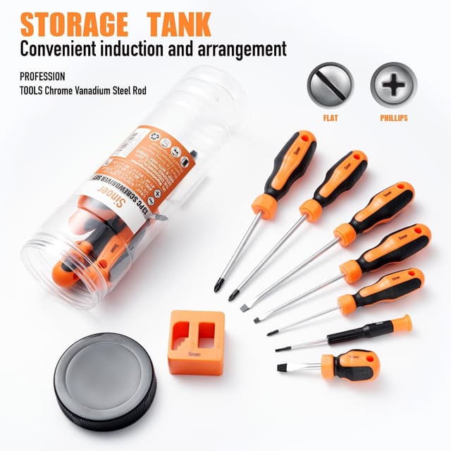 Thumbnail 2 de Jeu de tournevis magnétiques 13 pièces 1PC magnétiseur