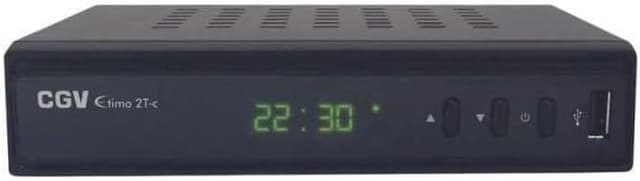 Detalle de CGV etimo 2T-C : récepteur/enregistreur TNT HD à double tuner (noir)