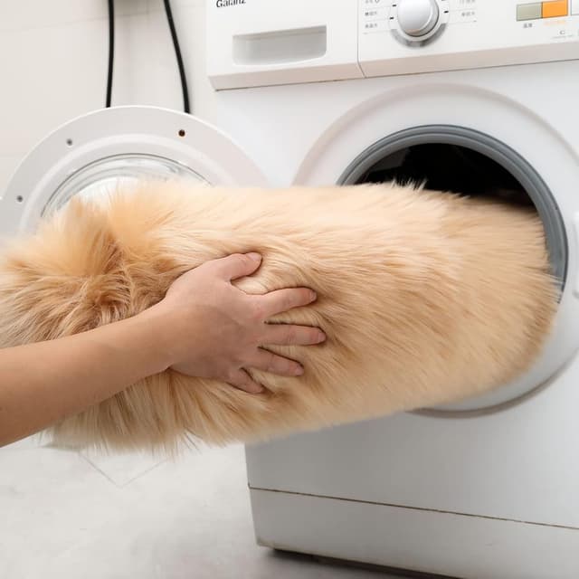 Thumbnail 5 de JXLOULAN Faux Lammfell Teppich 160x230 cm