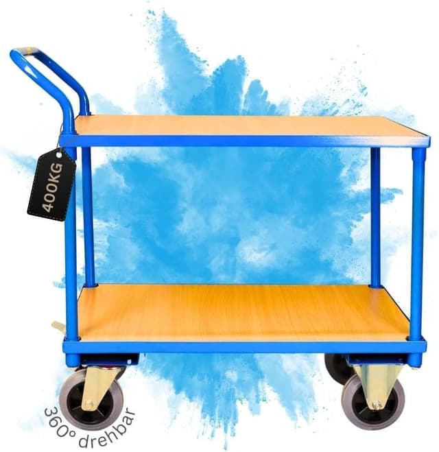 Detalle de PROREGAL Tischwagen Transportwagen 400 kg Lichtblau