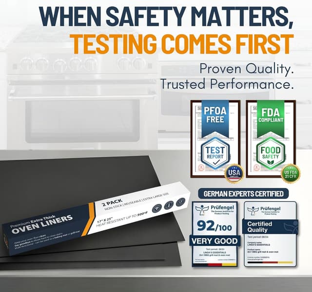 Thumbnail 6 de Oven Liners 17x25 Non-Stick 2 Pack