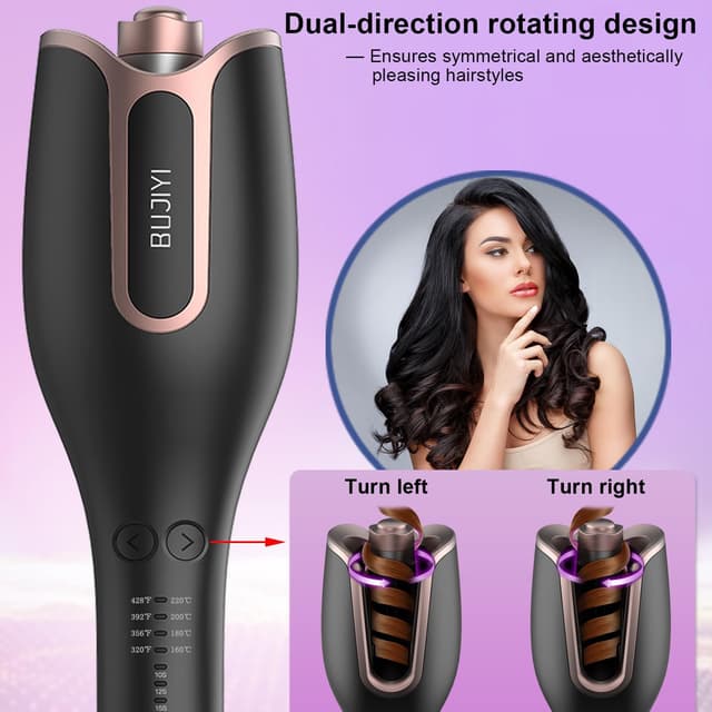 Detalle 2 de BUJIYI curling wand, 4 heat settings
