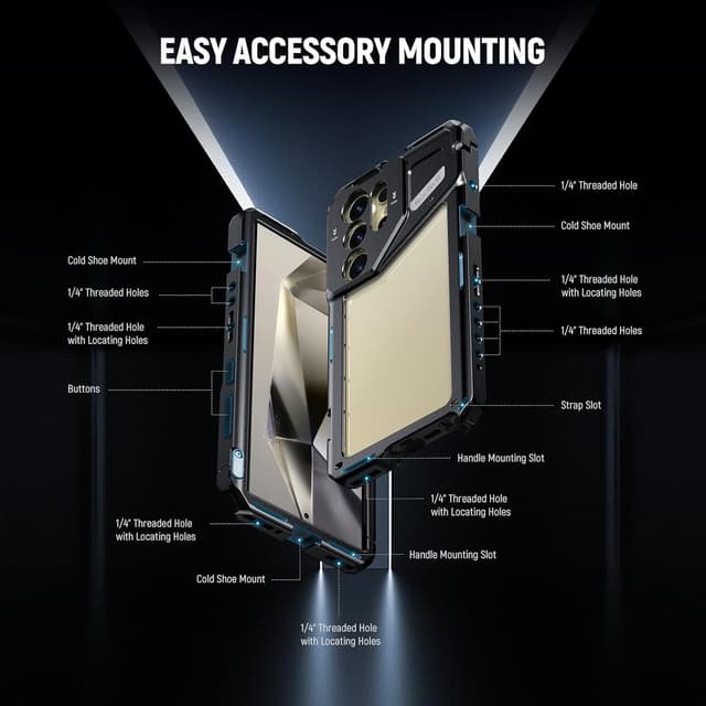 Thumbnail 4 de NEEWER Jaula para Samsung S24 Ultra 📱 con Accesorios de Video