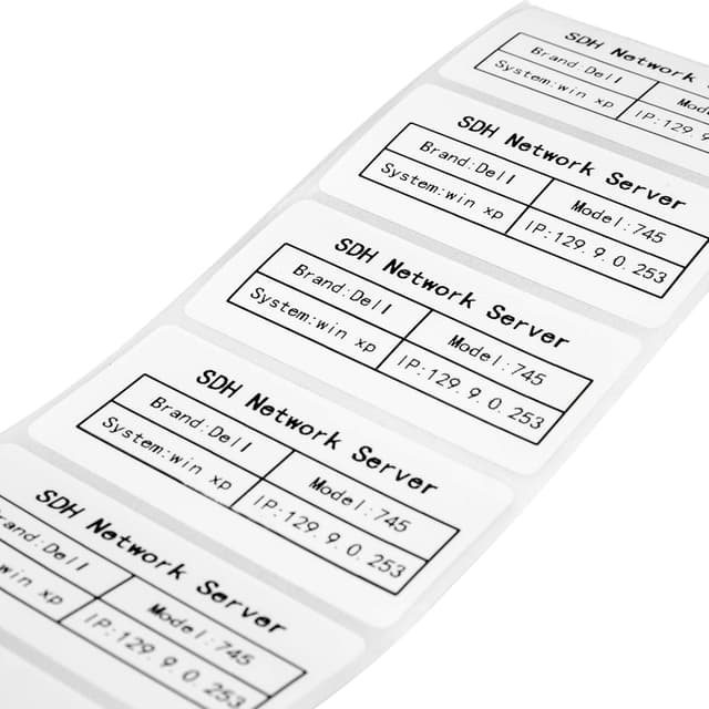 Thumbnail 2 de 5 rotoli carta termica etichette 50x25mm