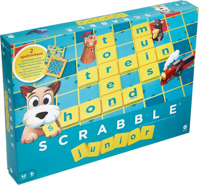 Thumbnail 6 de Mattel Y9670 Scrabble Junior für Kinder 2-4 Spieler