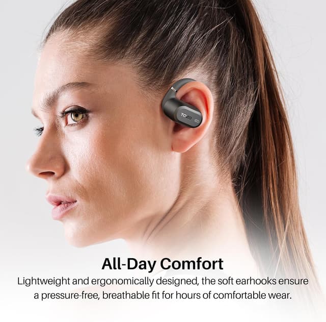 Detalle 2 de TOZO OpenWear cuffie Bluetooth con ENC