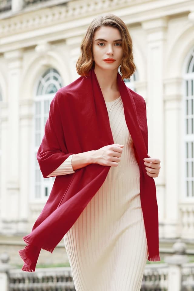 Detalle de RIIQIICHY Sciarpa da donna invernale stile pashmina 70x190 cm