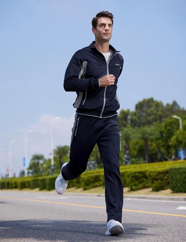 Thumbnail 5 de TBMPOY Men's Tracksuits 2-Piece Full Zip