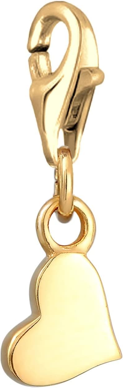 Detalle 2 de Nenalina Herz Infinity Karabiner Charm Anhänger aus 925 Sterling Silber (0412621621) für Bettelarmband