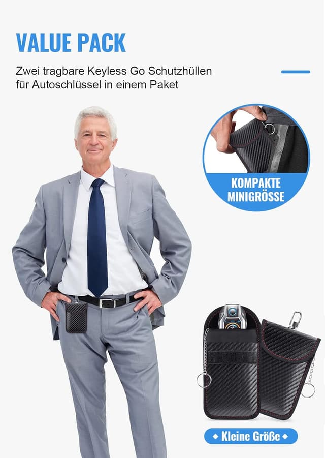 Thumbnail 4 de lanpard 2 STK Mini Keyless Go Schutz 11,7×7,3 cm