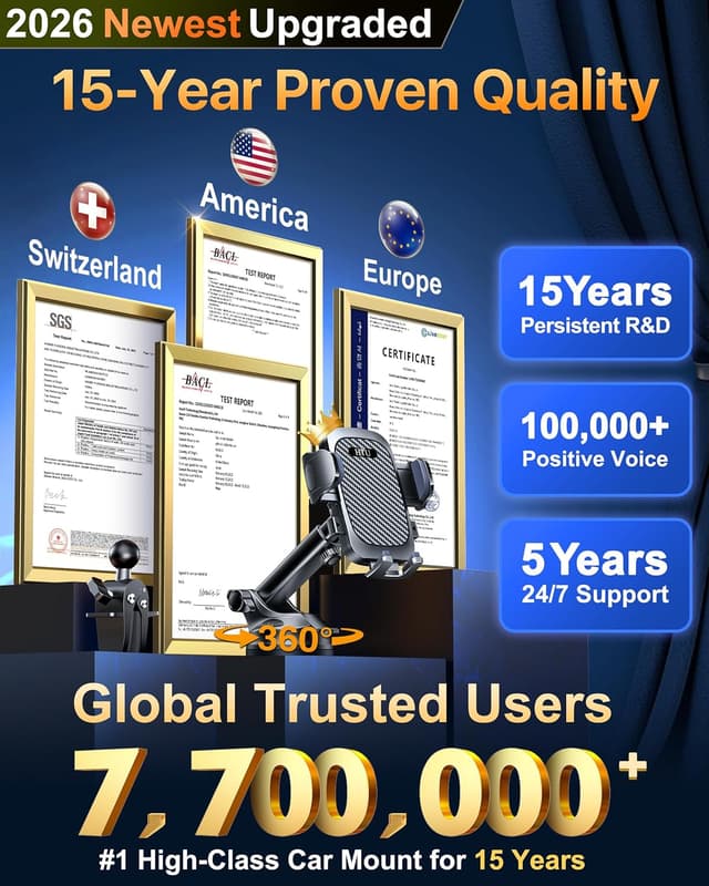 Detalle 2 de HTU Car Phone Holder 360° Rotation