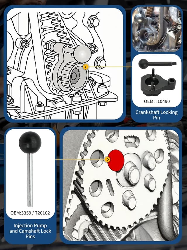 Detalle 2 de Wvoillty Motor Einstellwerkzeug-Set 10-teilig