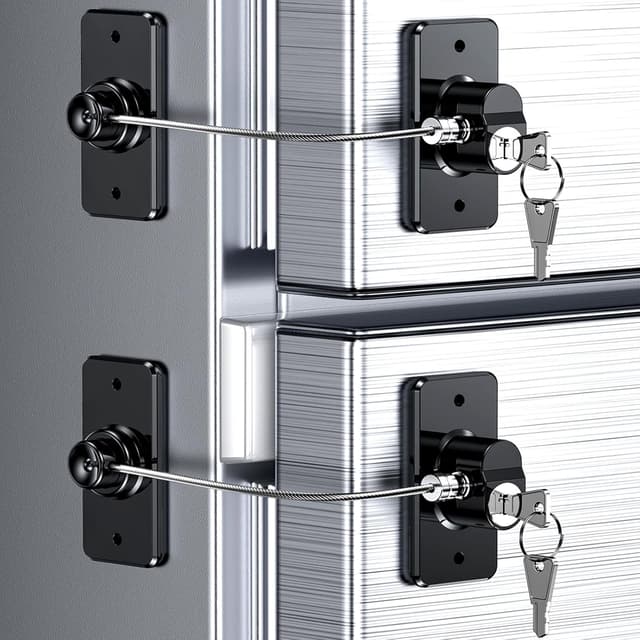 Imagen de 2 Pack Refrigerator Locks with Keys 2️⃣ 🔒 en OfertitasTOP