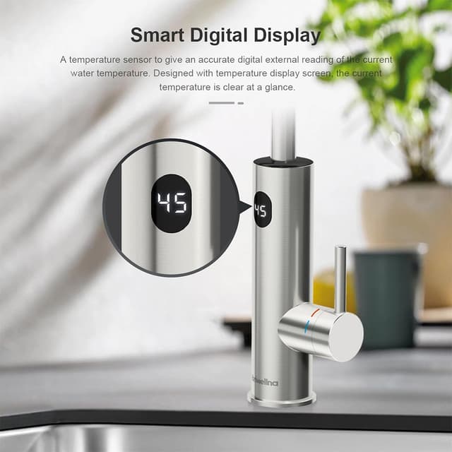 Thumbnail 2 de Briwellna Edelstahl Heiß wasserhahn 3200 W