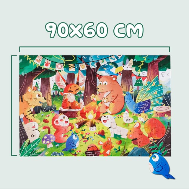 Detalle 1 de Baroni Toys Puzzle per bambini 72 pezzi