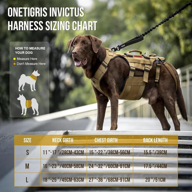 Detalle 2 de OneTigris Dog Lift Harness for Large Dogs – Mobility assistance vest hip support sling with handles