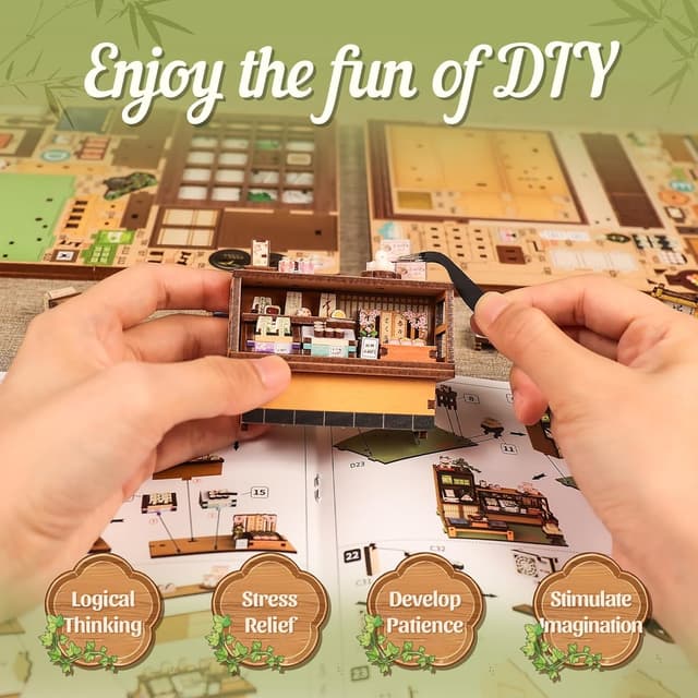 Thumbnail 4 de CUTEBEE Book Nook Japanese Wagashi Shop